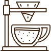 Icono métodos filtrados V60 Chemex Kalita café de especialidad